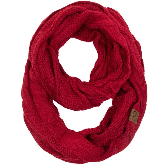 C.C 3pc Knit Warm Beanie Gloves Scarves Set